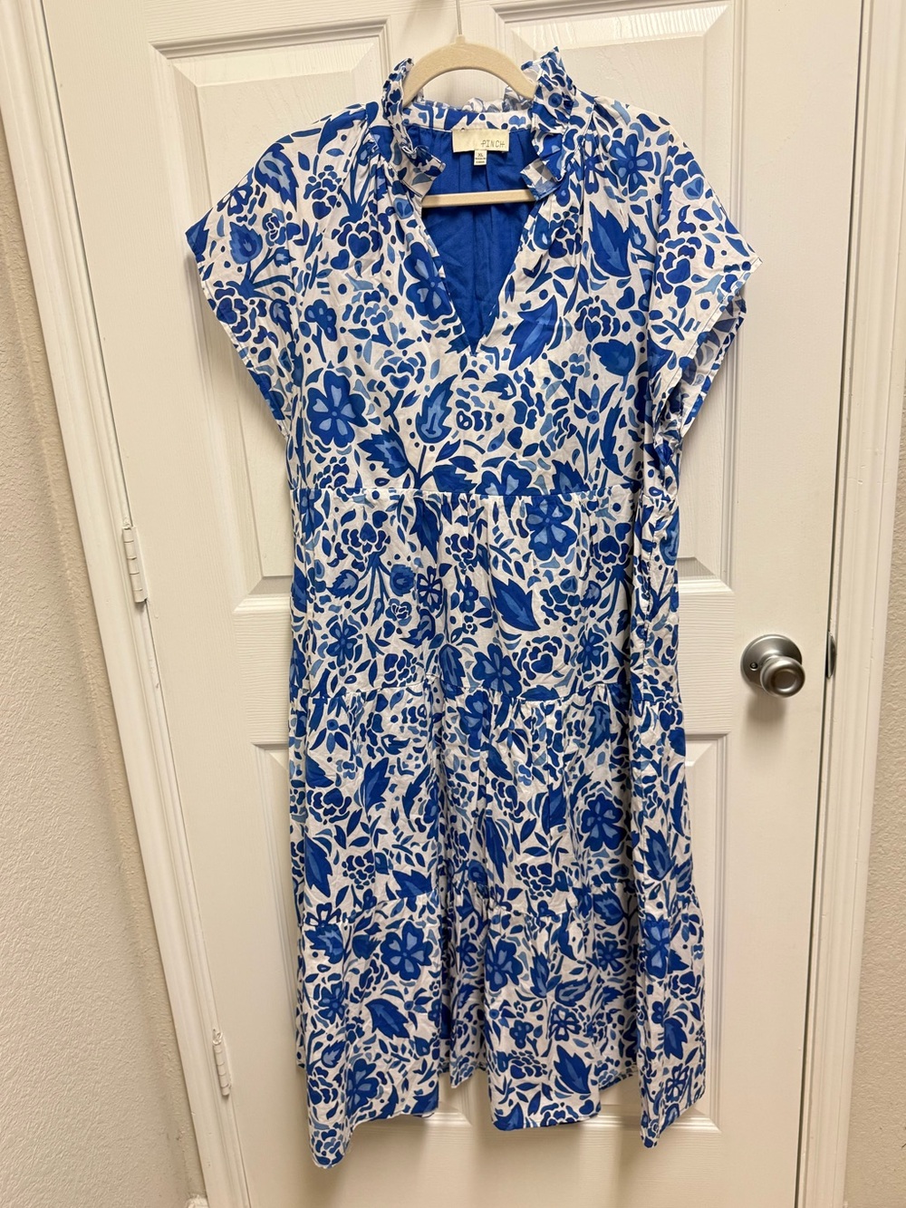 Pinch Blue Floral Midi Dress